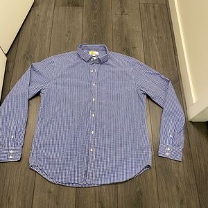 Boden Men's Slim Fit Check Cotton Dress Shirt Size XL